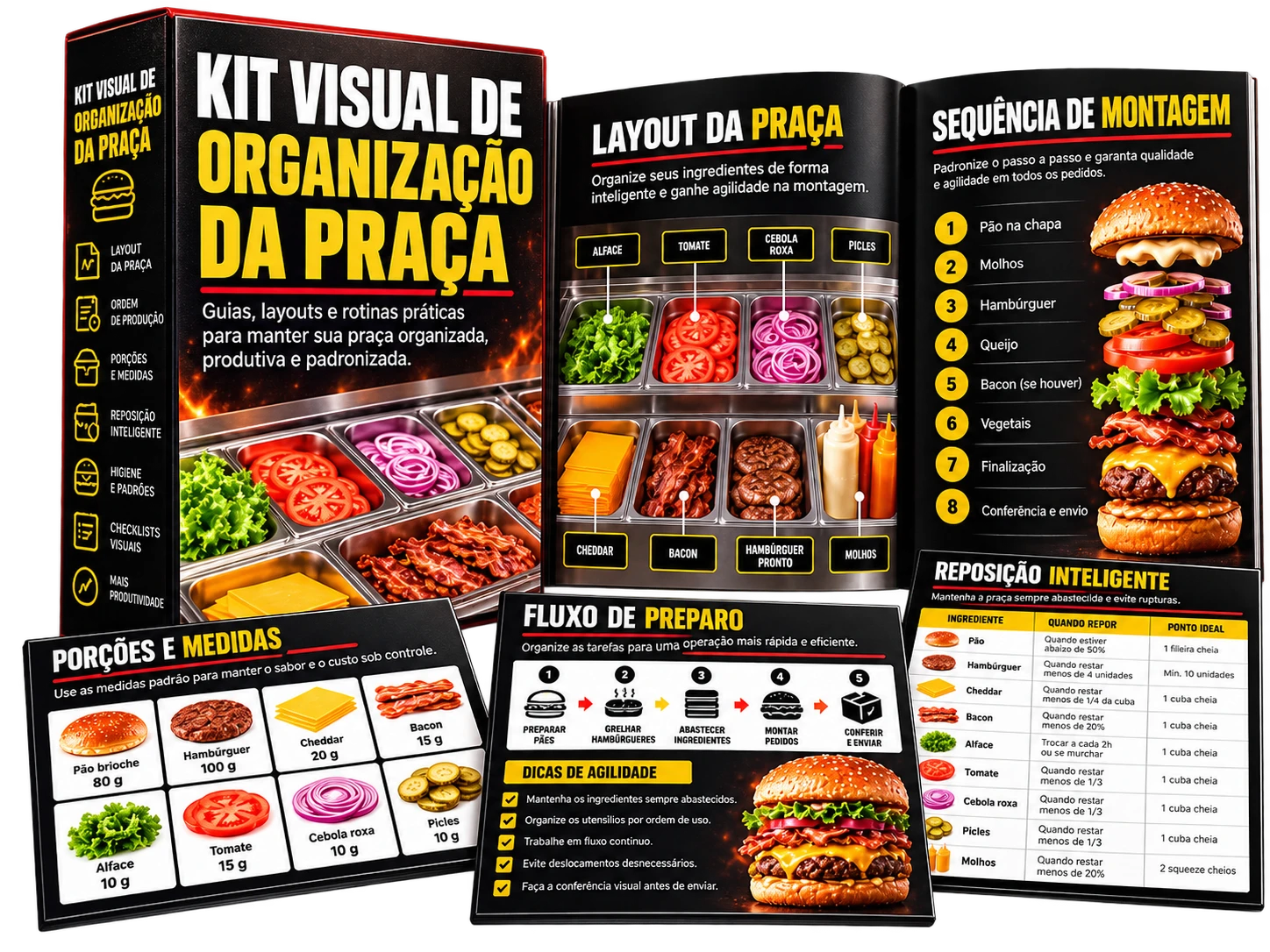 Kit Visual de Organização da Praça